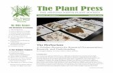 The Plant Press - Arizona Native Plant Societydocuments the identity of true plants (Kingdom Plantae), ranging from the higher vascular plants to the nonvascular plants such as the