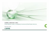 CBRE GROUP, INC....February 2016 CBRE GROUP, INC. ... This presentation contains statements that are forward looking within the meaning of the Private Securities Litigation Reform