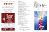 Let’s spread some Christmas Joy! t Week at St. Luke S ... · St.Luke’S united MethodiSt ChurCh 480 S. Highland • Memphis, TN 38111 • 901-452-6262 What’s Happening Line:
