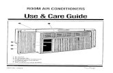 ROOM AIR CONDITIONERS Use & Care Guide › manuals › Use and... · ROOM AIR CONDITIONERS Use & Care Guide 1. Air louvers 2. Air direction tab 3. Front panel (some models have ...