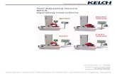 Tool Adjusting Device SECA Operating InstructionsKelch & Links GmbH · Postfach 14 40 · D-73614 Schorndorf · Tel. (+49)7181 925 0 · Fax (+49)7181 925 333 · info@kelch.de · Precision