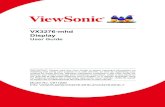 VX3276-mhd Display - ViewSonic · 3. Adjusting the Screen Image 3-1. Setting the Timing Mode Set your monitor resolution to its recommended resolution (see section "specification")