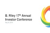 B. Riley 17th Annual - content.stockpr.comcontent.stockpr.com/mandalaydigital/db/188/1806/presentation/Digit… · company's relatively limited resources, and other risks including