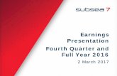 Earnings Presentation Fourth Quarter and Full Year 2016 · 2020-04-08 · Earnings Presentation . Fourth Quarter and Full Year 2016 . ... • Adjusted diluted earnings per share (1)