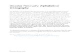 Disaster Recovery: Alphabetical Bibliography › ... · Disaster Recovery: Alphabetical Bibliography This document was developed to provide information on the state of knowledge on