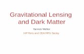 Gravitational Lensing and Dark Matter - Collège de France · 2015-02-11 · Summary • Gravitational lensing confirms that a Universe without dark matter can hardly explain observations