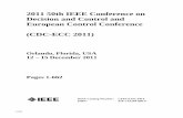 2011 50th IEEE Conference on Decision and Control and ...toc.proceedings.com › 14226webtoc.pdf · Content List of 50th IEEE Conference on Decision and Control and European Control