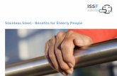 Stainless Steel - Benefits for Elderly People · ISSF STAINLESS STEEL - BENEFITS FOR ELDERLY PEOPLE - 8 4 MOBILITY Improved accessibility is not only a necessity for elderly people,
