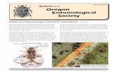 Bulletin of the Oregon Entomological Society - Odonataodonata.bogfoot.net › oes › OES_Bulletin_2014_Summer.pdf · Bulletin of the Oregon Entomological Society Summer 2014 Feel