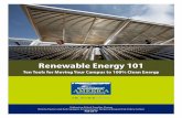 Renewable Energy 101 - Environment Washington · energy is a clean and renewable alternative to fossil fuels. Solar energy is so abundant that the U.S. could generate more than ...