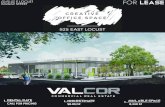 E LOCUST LEASE - LoopNet...The presentation of this project is submitted subject to errors, omissions and change of price or condition prior to lease or withdrawal. Valcor Commercial