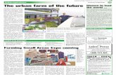 Farming Small Areas Expo coming Label ... - Urban Agriculture · Farm in the ‘enviroponics’ prototype – a combination of aquaculture and chemical free greenhouse plant production.