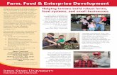 Farm, Food & Enterprise Development · 2019-04-08 · Farm, Food & Enterprise Development “The services provided to us through the Enterprise Development team have been invaluable