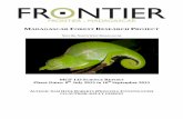 MADAGASCAR FOREST RESEARCH ROJECT - Frontier€¦ · 3 1. Introduction 1.1 The location of the MGF project – Nosy Be: The MGF project is currently situated on Madagascar’s largest