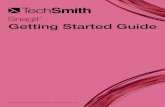 Snagit Getting Started Guide - noordinarywomenmysteries.com · the video, import the capture into Camtasia Studio or Camtasia for Mac (sold separately). Move or Hide the Capture Window