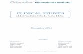 CLINICAL STUDIES REFERENCE GUIDE - PhysioFlo · Central hemodynamic responses during high-intensity interval exercise and moderate continuous exercise in patients with chronic heart