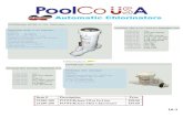 16-01 CMP Automatic Chlorinators p - PoolCo USApoolcousa.com › images › 16_-_Chlorinators.pdf16-3 Waterway Chlorinators Clearwater automatic chlorinators provide safe and reliable