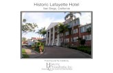 San Diego, California - Historic Consultants...Imig Manor / The Lafayette Hotel, circa 1940s-1950s. City of San Diego Historic Landmark City’s Goal: To preserve & maintain a valuable