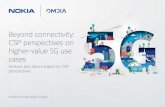 Beyond connectivity: CSP perspectives on higher-value 5G ... · in place. Plus, there is demand. Omdia forecasts that, within five years, 5G eMBB alone will account for roughly 18%