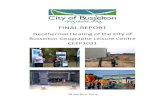 Geothermal Heating of the City of Busselton Geographe ... · The geothermal system (the system) warms up swimming-pools and assists in the air management system of the building at