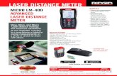 LASER DISTANCE METER - Dart Systems. · Quick distance readings and advanced calculations at your fingertips. Connect to a smartphone or tablet to overlay measurements on a photo
