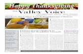 Valley Voice · 2012-11-20 · CV’s math AGI was 20.1, only trailing the number one school in the state by 0.4, and CV’s reading AGI was 8.3. These scores are in high ... Sarah