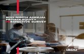 BDO NINTH ANNUAL PRIVATE EQUITY PERSPECTIVE SURVEY · 2019-09-20 · BDO NINTH ANNUAL PRIVATE EQUITY PERSPECTIVE SURVEY ABOUT THE STUDY The BDO Ninth Annual Private Equity PErspective
