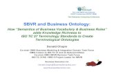 SBVR and Business Ontology...The 12th IEEE International EDOC Conference (EDOC 2008) The Enterprise Computing Conference SBVR and Business Ontology: How “Semantics of Business Vocabulary