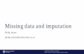 Missing data and imputation - Medizinischen Universität Wien · 2017-11-23 · Missing data patterns CeMSIIS - Section for Artificial Intelligence and Decision Support Missing data