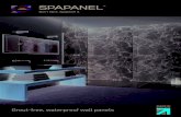 Elegant solutions for - SPAPANEL · 2018-11-01 · Elegant solutions for grout-free walls ... Calacatta Marble or Soapstone Stellar are great choices. Each of the collection’s Elements,