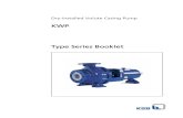 KWP Type Series Booklet · Centrifugal Pumps with Shaft Seal Dry-installed Volute Casing Pump KWP Main applications Pump for handling pre-treated sewage, waste water, all types