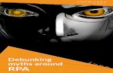 Debunking myths around RPA - AntWorkshealthcare.ant.works/downloads/Debunking Myths around RPA... · 2018-07-16 · Debunking myths around RPA. 1 Robotic Process Automation (RPA)