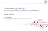 Software Engineering 2 (02162) · 2019-09-30 · SE 2 (02162 e19), L05 41. Architecture Notations: Component diagrams Class diagrams (refined domain model + software models) Design