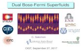 Dual Bose-Fermi Superfluids · 1 Excitation in the bosonic superfluid. 1 Excitation in the fermionic superfluid. E. BB B,, kk = +ε kV · Energy-momentum conservation: E. FF F,' ,'