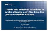 Trends and seasonal variations in Arctic shipping ... › star › documents › ...Trends and seasonal variations in Arctic shipping activities from five years of satellite AIS data