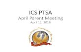 ISC PTSA April Parent Meeting€¦ · April Parent Meeting April 12, 2016. Welcome •Chris Lazoritz, PTSA Co-President •Tammy Grant, PTSA Co-President Vote YES! for Our Schools