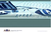 ANNUAL REPORT 2018 | 19 - provincialgovernment.co.za€¦ · Department General Information. 5 GAUTENG PROVINCIAL TREASURY ANNUAL REPORT 2018/19 AFS Annual Financial Statements AG