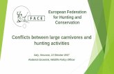 Conflicts between large carnivores and hunting activitiesec.europa.eu/environment/nature/conservation/species... · 2020-02-19 · 3 I. FACE: facts & figures • International non-profit