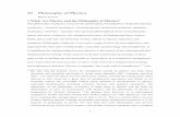 20 Philosophy of Physics - sites.rutgers.edu › barry-loewer › wp-content › ... · fields, space and time, the direction of time, objective chance, reduction, and causation.