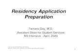 Residency Application Preparation - University of Michigan...• Required to send CV and Personal Statement to your MSPE letter writer prior to your MSPE meeting • CV: Expect it