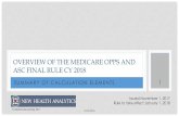 OVERVIEW OF THE MEDICARE OPPS AND ASC FINAL RULE CY …pdf.smanha.com/OPPSandASCFinalRule2018.pdf · OVERVIEW OF THE MEDICARE OPPS AND ASC FINAL RULE CY 2018 Issued November 1, 2017