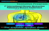 7th Pulmonary Disease Conference...Respiratory and Pulmonary Medicine October 17-18, 2016 Chicago, USA 2nd International Conference on Scientific Program Hosting Organization: Conference