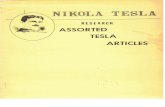 Tesla/Nikola Tesla Assorted... · 2018-12-06 · In 1899 Nikola Tesla, who Invented the current pover trans—ission syste= that ushered—fn the age, conducted in secret so.. expertænts