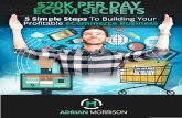 E-COMMERCE & FACEBOOK MARKETING. - Amazon S3...2 ”Hey, I am Adrian Morrison and i’ve been marketing online for over 10 years, generating millions of dollars. I’ve had so much
