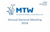 Annual General Meeting 2018 - Tunbridge Wells Hospital€¦ · Annual General Meeting 2018 . Welcome David Highton, Chair of the Trust Board . Overview Miles Scott, Chief Executive