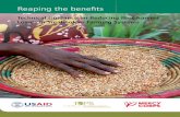 Reaping the benefits - Food Security and Nutrition Network · 2019-12-19 · Reaping the benefits. ... Aflatoxins are generally found in the soil in warmer climates and transferred