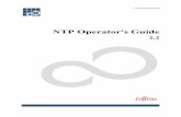 NTP Operator's Guide · 1. About NTP This chapter explains the Network Time Protocol (NTP). 1.1 Overview NTP is a network protocol used to synchronize a client machine or server machine