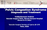 Pelvic congestion Syndrome - static.livemedia.gr · Pelvic Congestion Syndrome Diagnosis and Treatment Hadjipolycarpou Andreas Vascular Surgery Clinic, Nicosia General Hospital ...