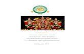 4rth Quarter 2018 - svtempletexas.org quarter newsletter 2018.pdf · Dr.Murthy Mangipudi TEMPLE PRIESTS Sri Srinivasacharyulu Anikepalli Sri Sai Manoj Mochavolu EDITOR Dr.Lalitha