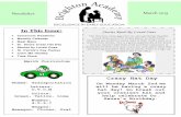 Newsletter March 2015 - Brighton Academybrightonacademyllc.net/.../08/March-Newsletter-2015-1.pdfMeal Menu Dr. Seuss Crazy Hat Day Stories by Loved Ones St. Patrick’s Day Parties